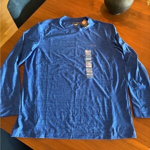 Greg Norman Collection Vibrant Blue Long Sleeve Tee